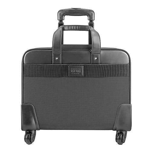 Solo New York Gramercy Rolling Laptop Bag. 4 Wheel Rolling Briefcase for Women and Men. Fits Up to 15.6 Inch Laptop - Grey