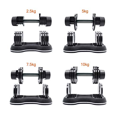 ATIVAFIT Adjustable Dumbbell for Workout Strength Training Fitness Weight Gym (Single) (27.5)