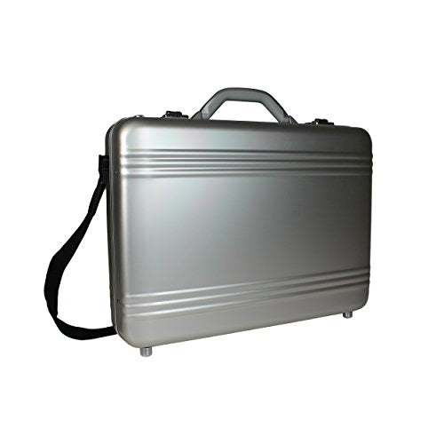 World Traveler European-style Aluminum Silver Laptop Attache Case Briefcase, One Size
