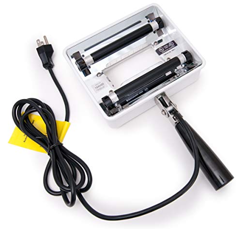 Grafco Q-Series Handheld UV Lamp with 3X Magnification, Dual 4-Watt Filtered Tubes, 650-Watt Intensity at 6", 2200