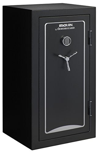 Stack-On A-40-MB-E-S Armorguard 40-Gun Safe with Electronic Lock, Matte Black