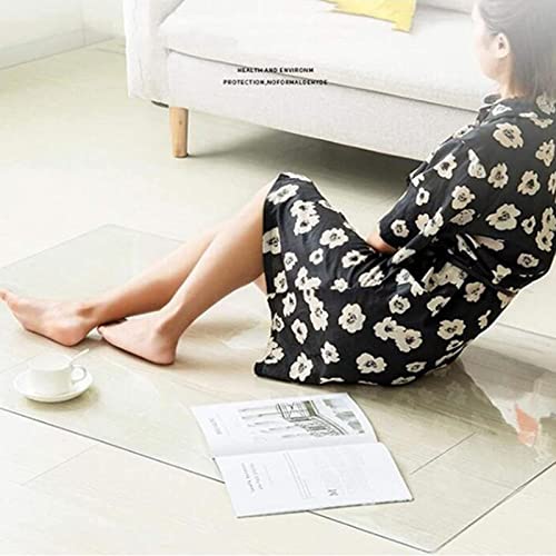 HOBBOY Hard-Floor Chair Mat 1.5/2mm Thick Transparent Heavy Duty Rectangular Carpet Protector - Multiple Sizes