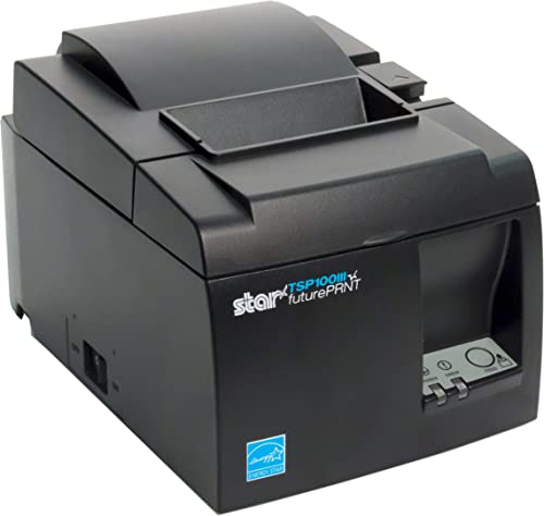 Star Micronics TSP143IIIW Wi-Fi Thermal Receipt Printer - Gray (Renewed)