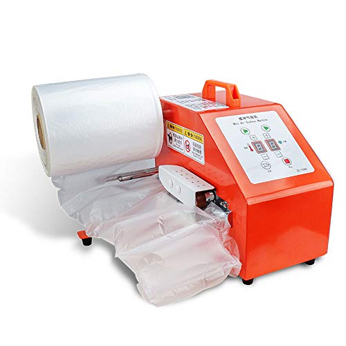 Inflatable Air Cushion Machine, 110V-220V 200W Led-Display Air Dunnage Bag Packaging Machine for Packaging Red Wine Glass Products Ceramic Fragile Products Fresh Fruits