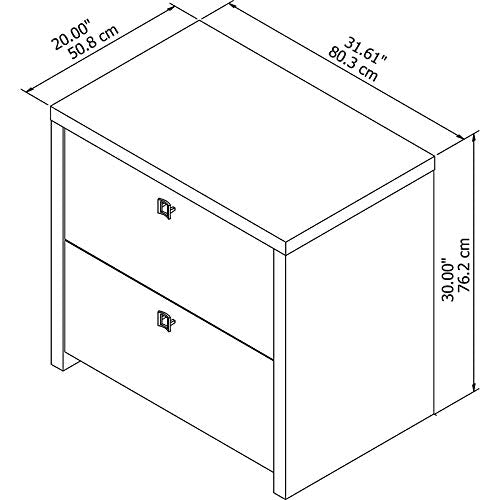 Office by kathy ireland Echo Lateral File Cabinet in Gray Sand