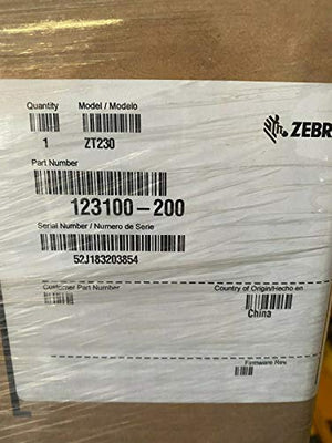Zebra ZT230 Direct Thermal Printer - Monochrome - Desktop - Label Print