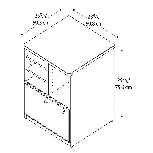 Bush Business Furniture Series A Collection 24W Piler Filer in Hansen Cherry
