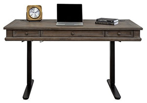 Martin Furniture IMCA384T-KIT Complete Sit/Stand Desk, Weathered Dove