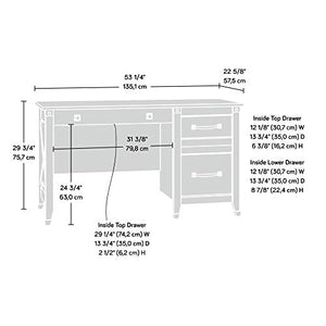 Computer Desk with 3 Drawers Storage Organize Workstation Home Office Furniture Laptop PC Table Study Writing Reading Cherry