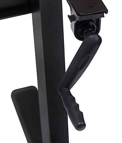 Mount-It! Stand Up Desk with Manual Crank, Frame Only, Height Adjustable Sit-Stand Base, Standing Ergonomic Home Office Desk Workstation, Black