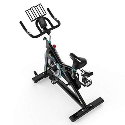 pooboo Pro Indoor Cycling Bike Stationary, Magnetic Resistance Belt Drive Exercise Bike, High Weight Capacity, Heavy Duty Flywheel for Home Office Cardio Workout Bike Training Max 330lb (X6)