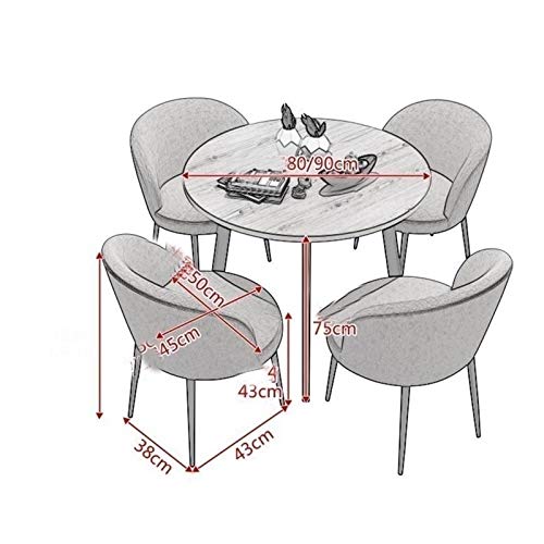 SYLTER Office Conference Table and Chair Set - Double-Layer Reception Desk - 80cm (Color Options)