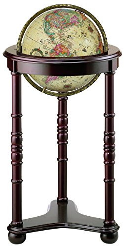 Replogle Globes Lancaster Illuminated Globe, Antique Ocean, 12-Inch Diameter, Large, Off-White
