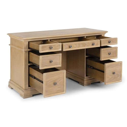 Homestyles Manor House Pedestal Desk, Brown