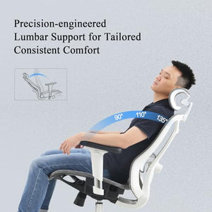 Fradiett Ergonomic Mesh Office Chair - High Back Desk Chair with 3D Armrest & Lumbar Support