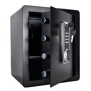 1.9 Cub Security Safe and Safe Box with Digital Keypad,Fireproof Safe with Inner Cabinet LED Light,Money Safe box for Home Hotel Business