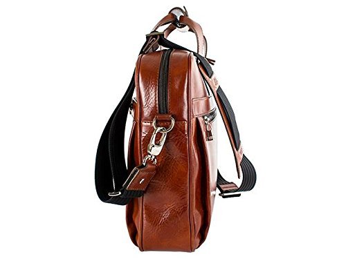 Bosca Men's Single Gusset Stringer Bag Dark Brown One Size