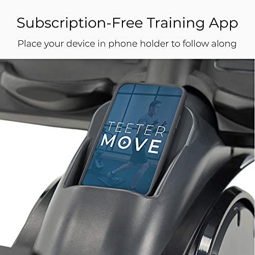 Teeter Power10 Rower with 2-Way Magnetic Resistance Elliptical Motion – Indoor Rowing Machine w/Bluetooth HRM, Teeter Move App- Free Classes & Coaching