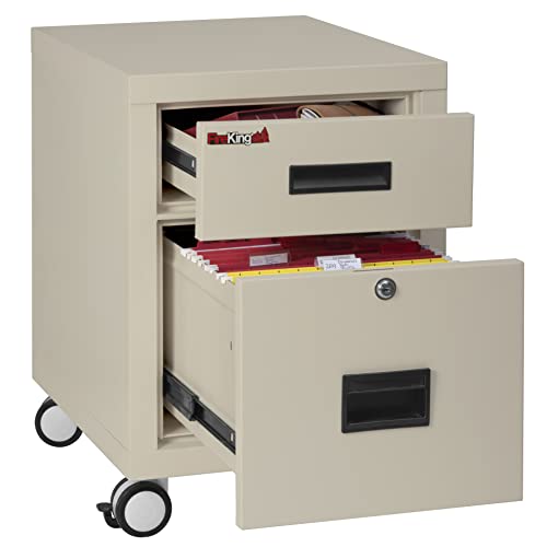 FireKing Mobile Pedestal 1-Hour Fire-Rated File Cabinet