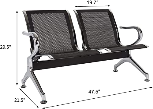 Buenotoys Waiting Room Chair Bench - Guest Reception Chairs