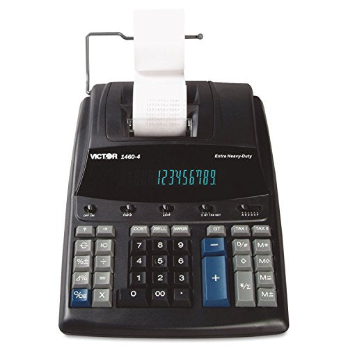 Victor 14604 1460-4 Extra Heavy-Duty Printing Calculator, Black/Red Print, 4.6 Lines/Sec