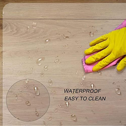HOBBOY Clear PVC Hard-Floor Chair Mat, 1.5mm Thick, Non-Slip, Waterproof - Multiple Sizes
