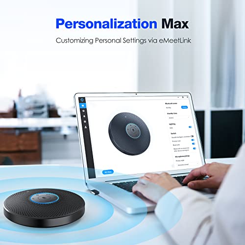 EMEET Bluetooth Speakerphone - M2 Max 48kHz Professional 4 HD Mics Conference Speaker