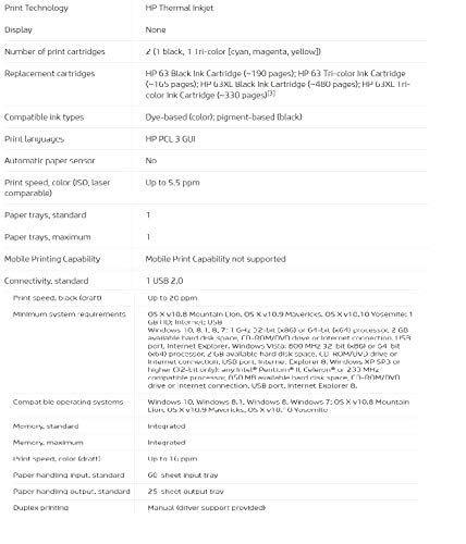 HP Deskjet 1112 Compact Printer (F5S23A)
