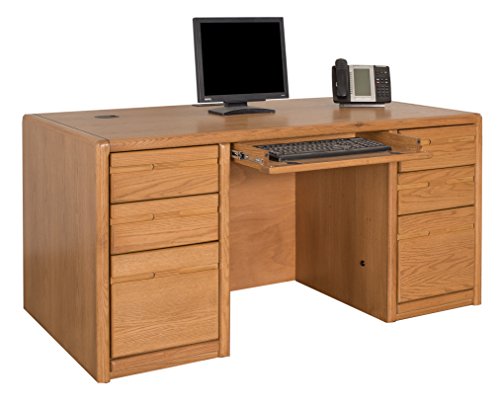 Martin Furniture 006701/X Contemporary 60" Double Pedestal Desk