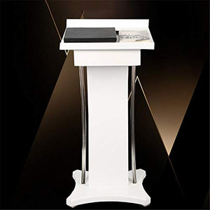 Generic Lectern Podium Stand Solid Wood - White, for Church, Schools, Hotel & Restaurant