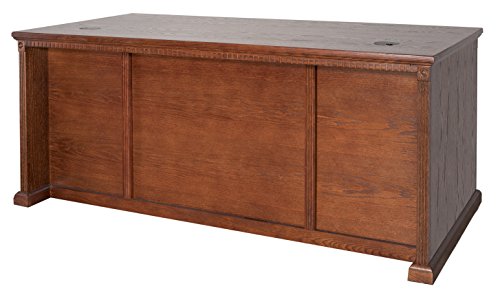 Martin Furniture Huntington Oxford Office Right L-Shaped Desk, Burnish Finish