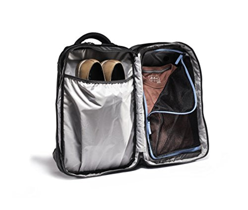 NOMATIC Travel Pack- Black Water Resistant Anti-Theft 30L Flight Approved Carry on Laptop Bag Computer Backpack