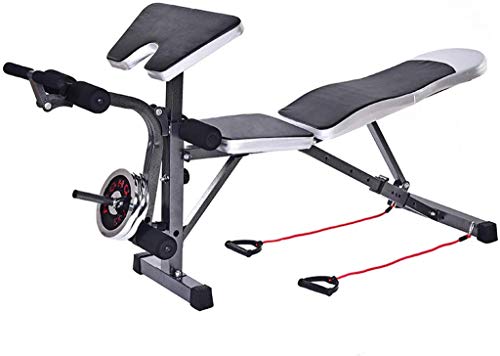DLWDMRV Fitness aid Dumbbell Bench Adjustable Dumbbell Stool Weightlifting Bed Bench Press Sit-up Bench ndoor Multi-Function Weight, Strength Training Fitness Equipment for Full-Body Workout