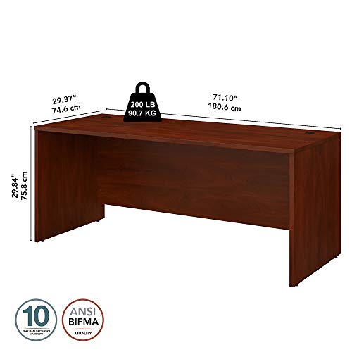 Bush Business Furniture Studio C Office Desk, 72W x 30D, Hansen Cherry