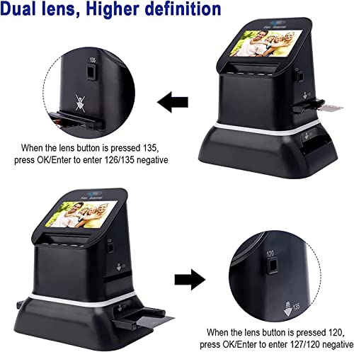 MYDLO 22 MP All-in-1 Film and Slide Scanner, 120 High Resolution Digital Photo Converter