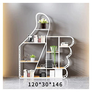 None Multi-Layer Metal Bookshelf Floor-to-Ceiling Display Rack (Brass)