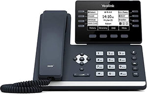 TWAComm.com Yealink SIP-T53W Business Phone System: Starter Pack - Voicemail, Auto Attendant, Call Recording & Free Phone Service for 1 Year (12 Phone Bundle)