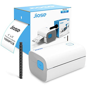 Jiose Label Printer + 1000pcs Thermal Labels with Holder