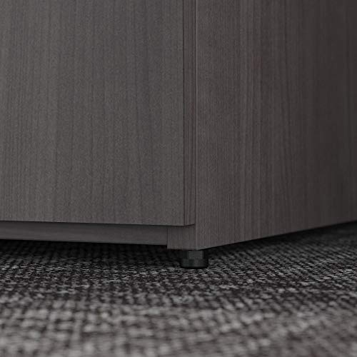 Bush Business Furniture Office 500 Storage Cabinet with Doors - Assembled, 36W, Storm Gray