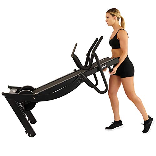 Sunny Health & Fitness Asuna High Performance Manual Treadmill with Heavy Duty Dual Flywheels, Tablet Holder, Incline, 440 LB Max Weight, 8 Level Resistance - 7700