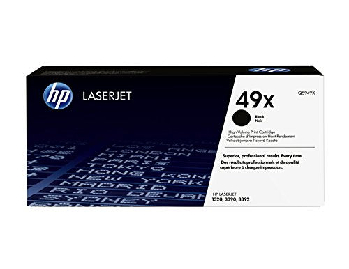 HP 49X | Q5949X | Toner Cartridge | Black | High Yield, Black (high yield), 1 pack