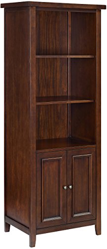 Crosley Furniture Sienna Bookcase - Rustic Mahogany