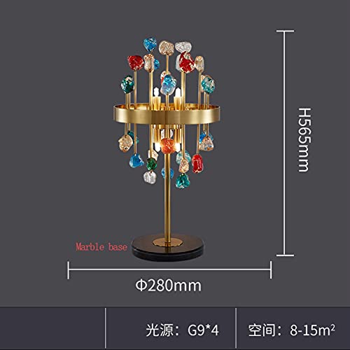 Crystal Floor Lamp Girl Bedroom Bedside Table Wall Lamp - Warm White, D28H56cm