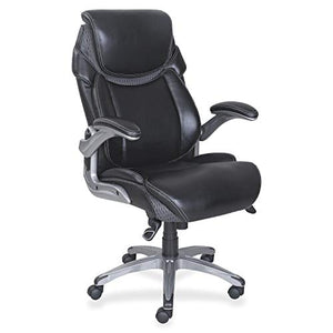 Lorell 47921 Wellness by Design Chair, 46.8" x 30" x 27.8", Black