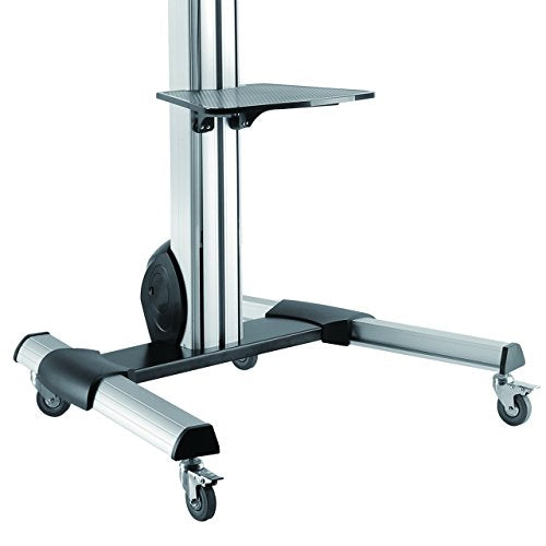 StarTech.com Heavy Duty Rolling Portable TV Cart Stand with Wheels - 32 to 75 inch - Adjustable Rotating Mobile Flat Panel Screen Mount (STNDMTV70)