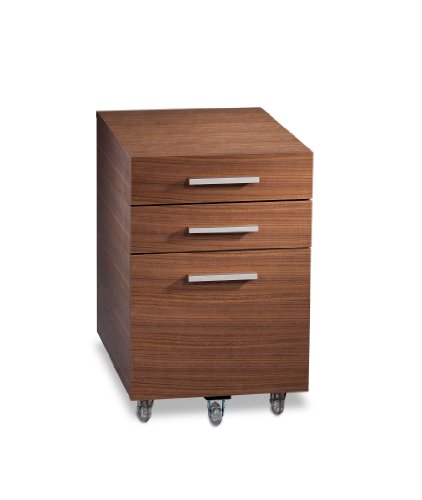 BDI Sequel Low Mobile Pedestal6007 - Walnut