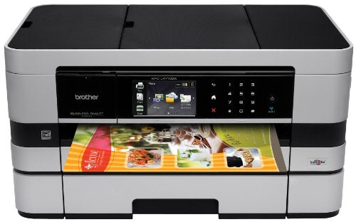 Brother Printer MFCJ4710DW Wireless Color Inkjet All-in-One Printer with Scanner, Copier and Fax, Amazon Dash Replenishment Enabled