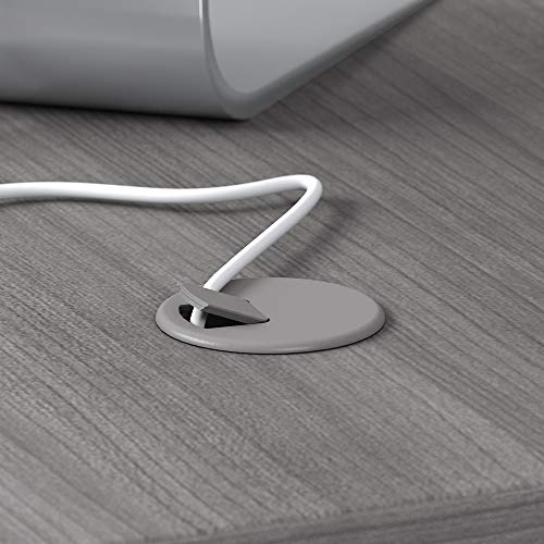 Bush Business Furniture Studio C Bow Front Desk, Platinum Gray