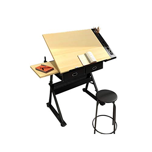 JDkilp Artist Table,with Adjustable Height for Art Design Drawing Writing Painting Crafting Drafting Work and Study