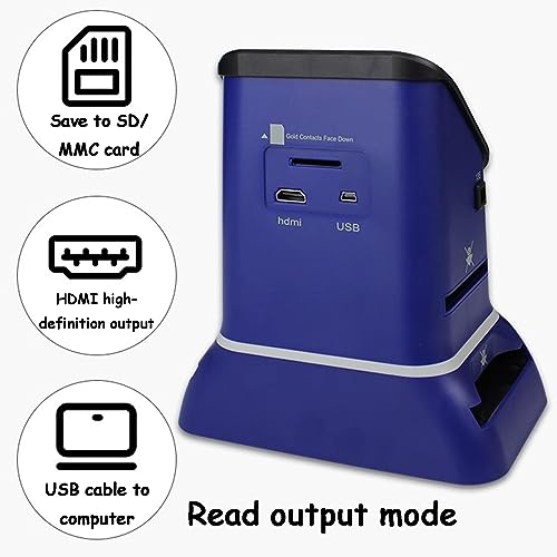 JYSWDZ Digital Film and Slide Scanner with 4.3" Display, Converts 35mm Film & Slide to Digital JPEG